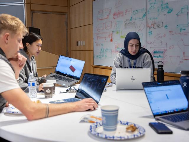 students studying 