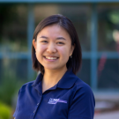 Portrait of Emma Wong in CEE blue polo